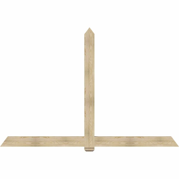 Ekena Millwork Eugene Rough Sawn Timber Gable Bracket, Douglas Fir, 108"W x 72"H x 4"D x 6"F, 16/12 Pitch GBW108X72X0406EUG00RDF - main